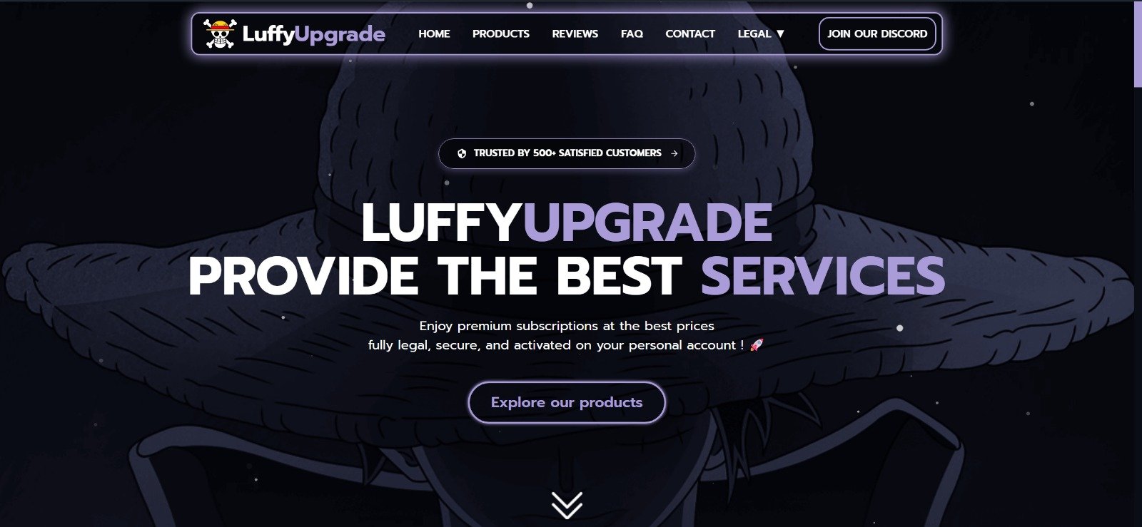 Site Web + Support visuel LuffyService